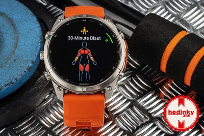 Garmin Fenix 9 Pro AMOLED 51mm, inReach, Titanium Autumn Orange/Spark Orange