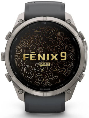 Garmin Fenix 9 Pro AMOLED 51mm, inReach, Titanium Graphite/Black