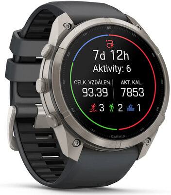 Garmin Fenix 9 Pro AMOLED 51mm, inReach, Titanium Graphite/Black