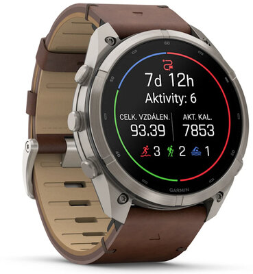 Garmin Fenix 9 Pro AMOLED 51mm, inReach, Titanium Walnut (Premium) (+ náhradní řemínek)
