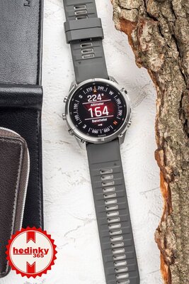 Garmin Fenix 9 Pro AMOLED 51mm, inReach, Titanium Walnut (Premium) (+ náhradní řemínek)