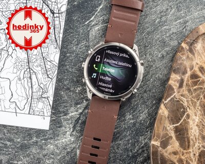 Garmin Fenix 9 Pro AMOLED 51mm, inReach, Titanium Walnut (Premium) (+ náhradní řemínek)