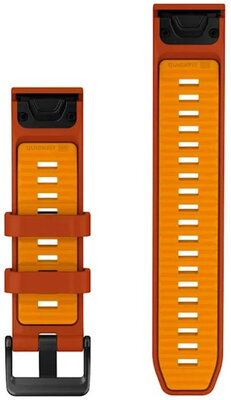 Silikonový řemínek Garmin 22mm, Autumn Orange/Spark Orange, QuickFit, 010-14507-03