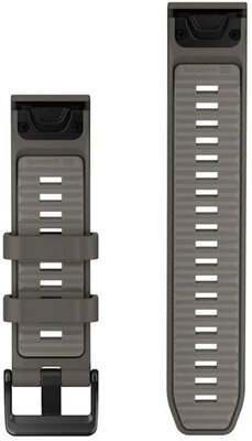 Silikonový řemínek Garmin 22mm, Pebble Gray/Silver Gray, QuickFit, 010-14509-00
