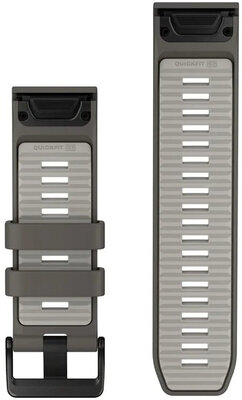 Silikonový řemínek Garmin 26mm, Pebble Gray/Silver Gray, QuickFit, 010-14510-00