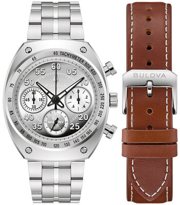 Bulova Archive Series "Shelby" Racer Chronograph Quartz 96K118 Limited Edition 9999pcs (+ náhradní řemínek)