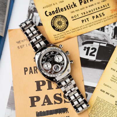 Bulova Archive Series "Shelby" Racer Chronograph Quartz 96K118 Limited Edition 9999pcs (+ náhradní řemínek)