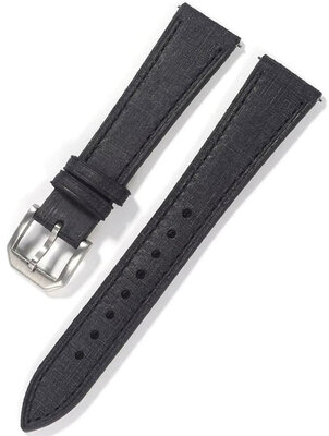 Kožený řemínek Ricardo Adria premium 20mm, Black, Quick Release