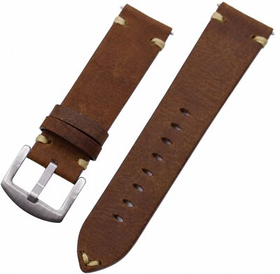 Kožený řemínek Ricardo Crema premium, Brown, Quick Release