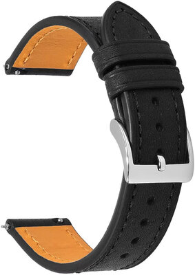 Kožený řemínek Ricardo Orvieto premium, Black, Quick Release