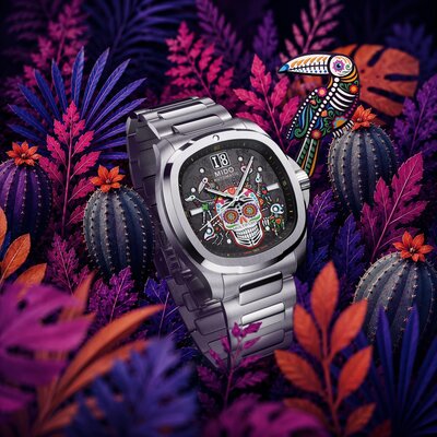 Mido Multifort TV Big Date Automatic M049.526.11.081.02 Dia de los Muertos Special Edition (+ 2 náhradní řemínky)