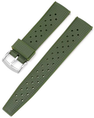 Pryžový řemínek Ricardo Salerno premium 20mm, Green, Quick Release