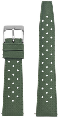 Pryžový řemínek Ricardo Terni premium 20mm, Green, Quick Release