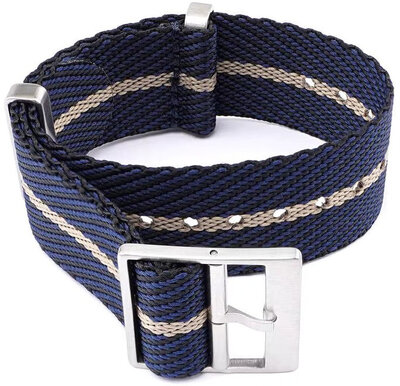 Textilní řemínek Ricardo Mantova premium, Blue/Beige, NATO
