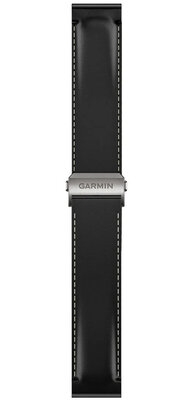 Kožený řemínek Garmin 22mm (pro MARQ 3), Black, QuickFit, 010-14554-08