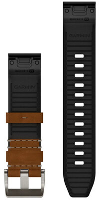 Kožený řemínek Garmin 22mm (pro MARQ 3), Brown, QuickFit, 010-14554-09
