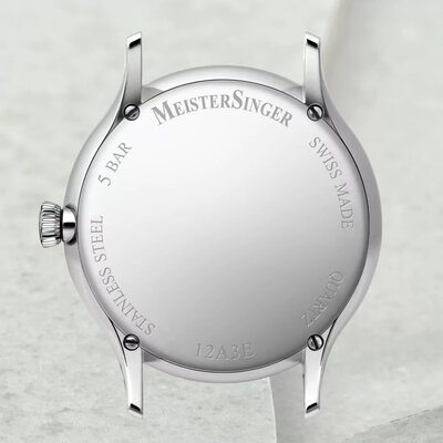 MeisterSinger Yaara Q White with Gold and Diamonds Quartz YAQ901GD