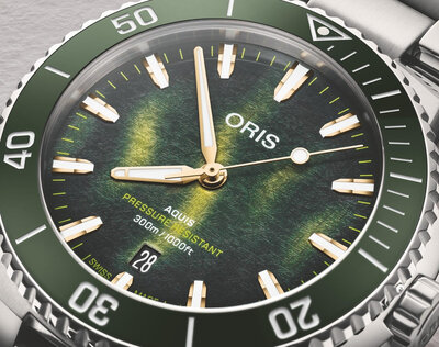 Oris Aquis Date Automatic 01 733 7787 4187-Set Kelp Forest Limited Edition 1000pcs
