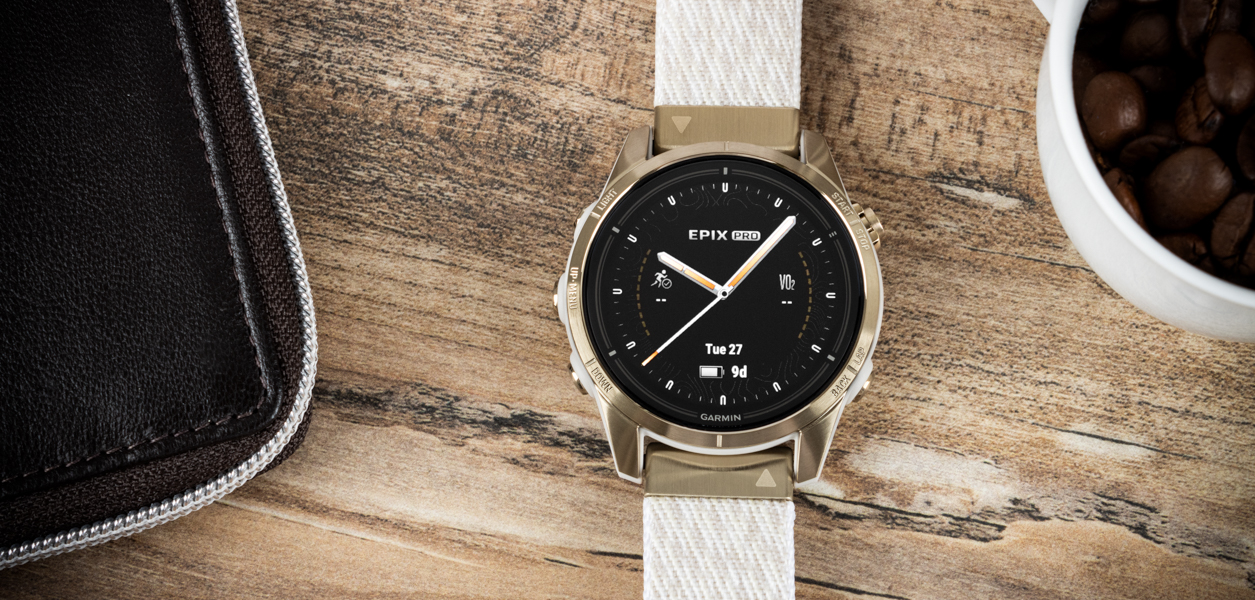 Garmin Epix Pro (Gen 2) Sapphire 42mm Soft Gold / Cream Nylon Band (Premium) + náhradní