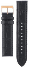 Černý kožený řemínek Orient UL00F011P0, Rose gold přezka (pro model RF-QA00)